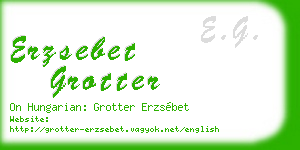 erzsebet grotter business card